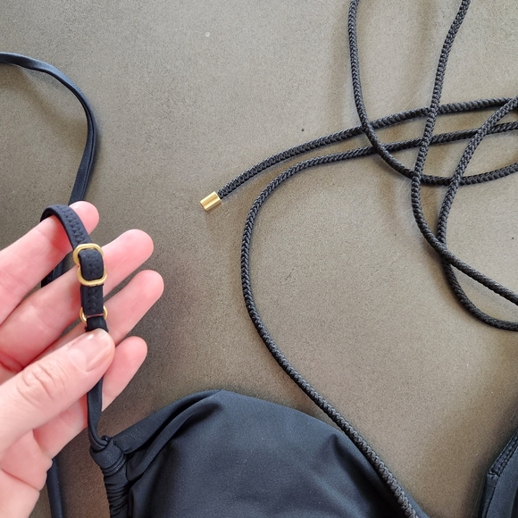 Vix Paula Hermanny Womens Black Mag One Piece Bathing Suit Size Small NWT - Picture 10 of 14